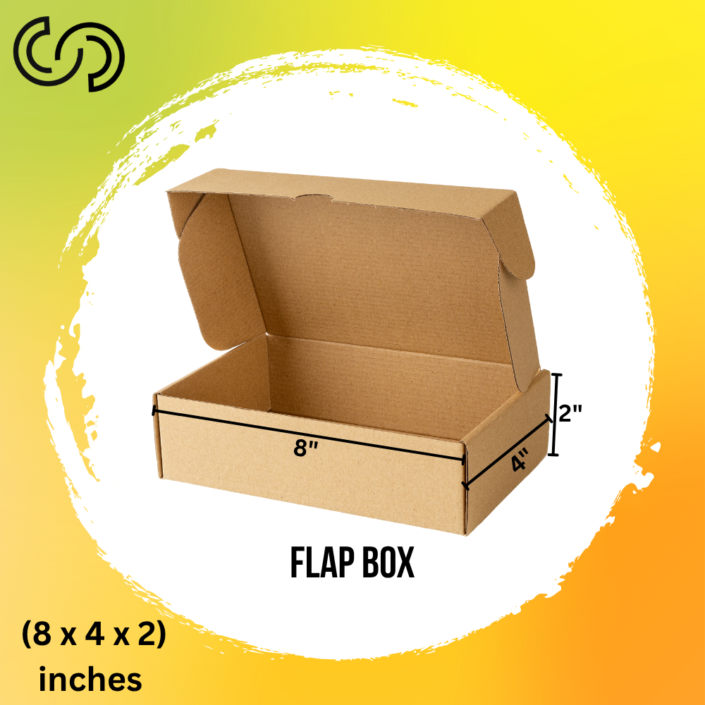 3 Ply Flap Box (8 x 4 x 2) Inches