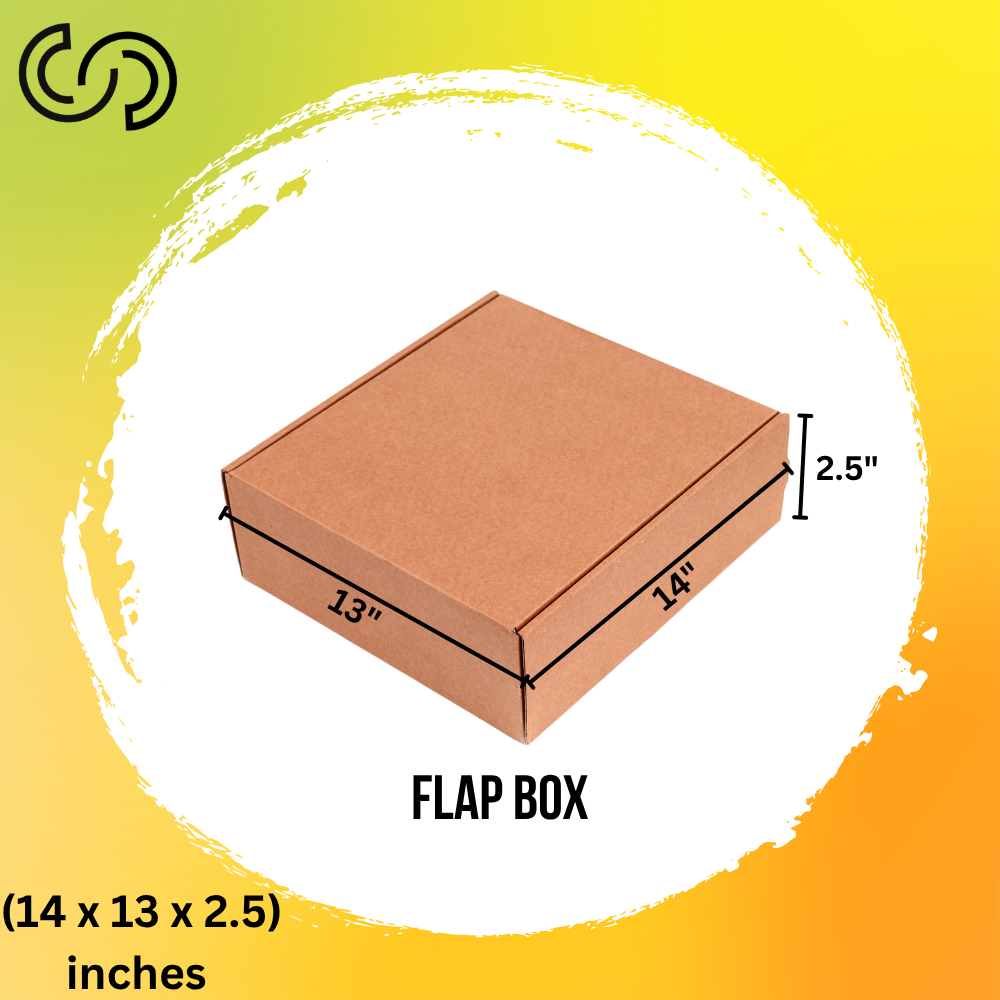 3 Ply Flap Box (14 x 13 x 2.5) Inches