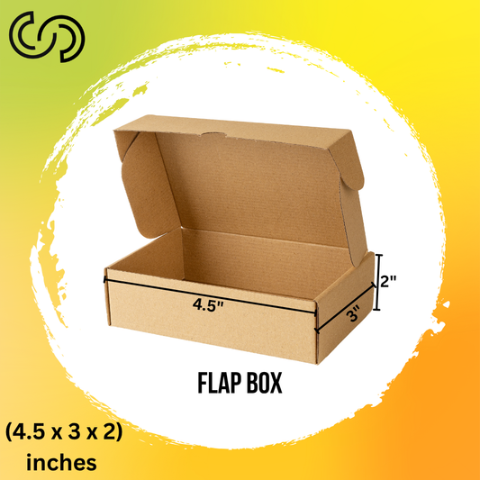 3 Ply Flap Box (4.5 x 3 x 2) Inches