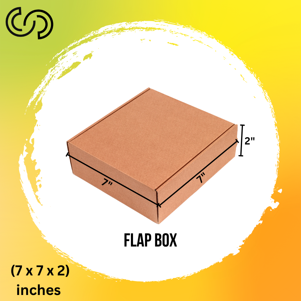 3 Ply Flap Box (7 x 7 x 2) Inches