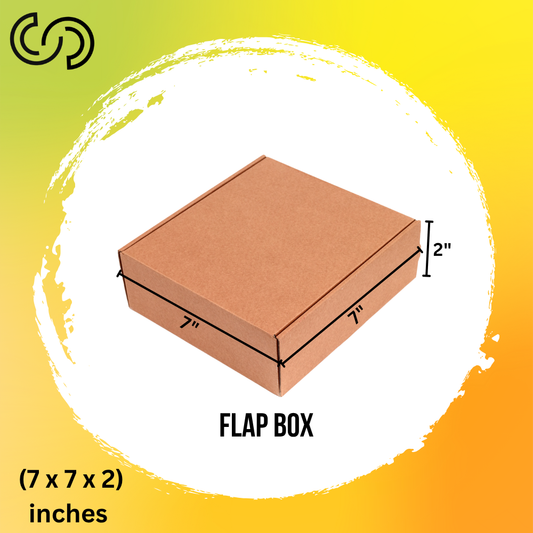 3 Ply Flap Box (7 x 7 x 2) Inches