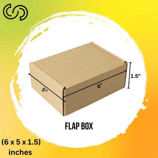 3 Ply Flap Box (6 x 5 x 1.5) Inches