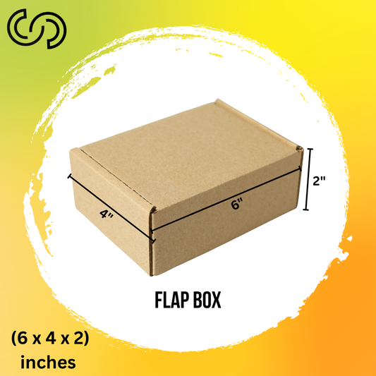 3 Ply Flap Box (6 x 4 x 2) Inches