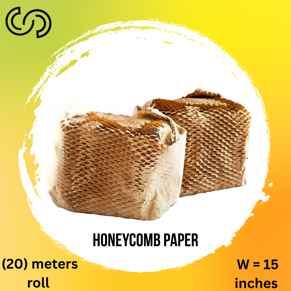 Honeycomb Paper Wrap Roll By Clev Stores (20 meters) x (15 Inches)
