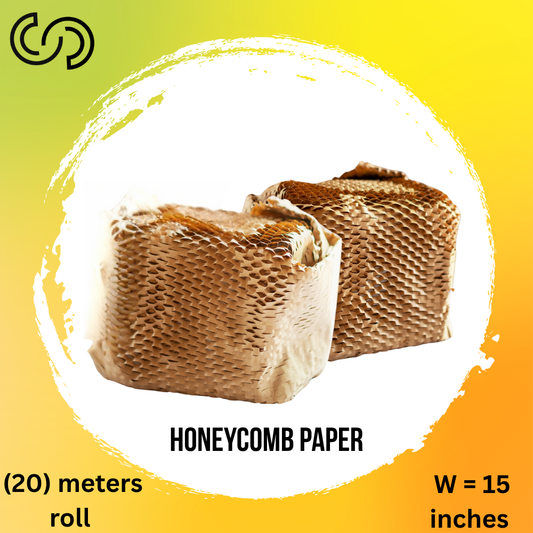 Honeycomb Paper Wrap Roll By Clev Stores (20 meters) x (15 Inches)