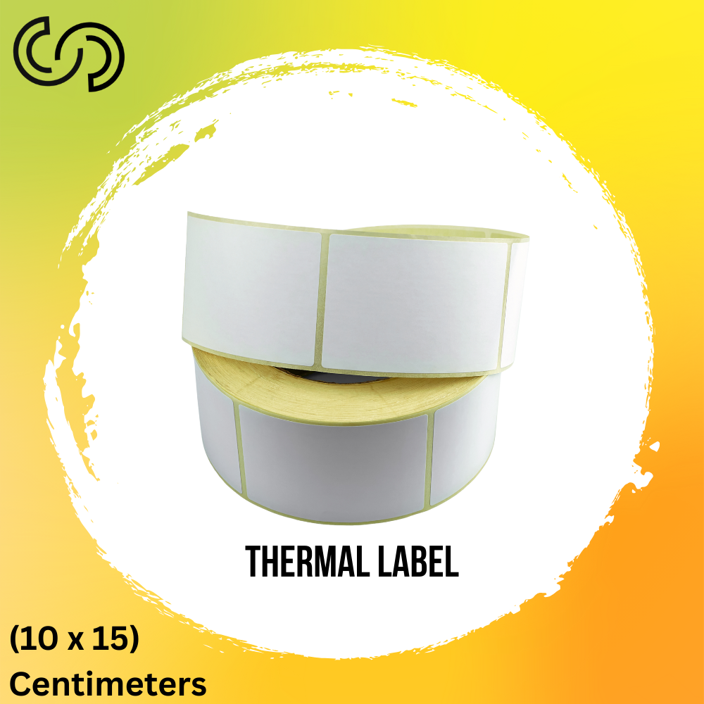 Clev Stores Direct Thermal Shipping Labels – 100x150mm, Waterproof, Strong Adhesive, Compatible with Zebra & Others