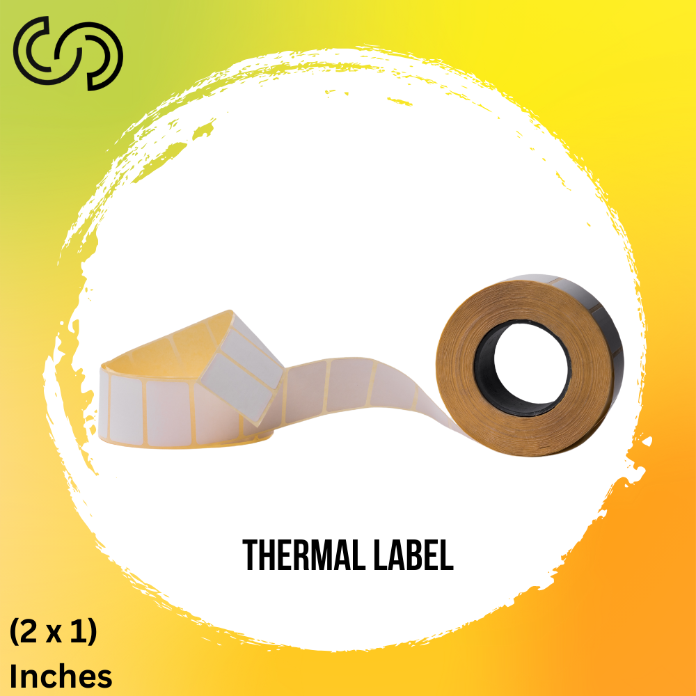 Clev Stores Direct Thermal Shipping Labels – 50x25mm, Waterproof, Strong Adhesive, Compatible with Zebra & Others