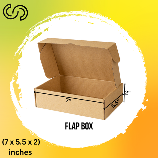 3 Ply Flap Box (7 x 5.5 x 2) Inches