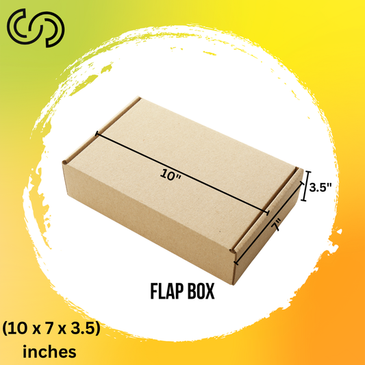 3 Ply Flap Box (10 x 7 x 3.5) Inches