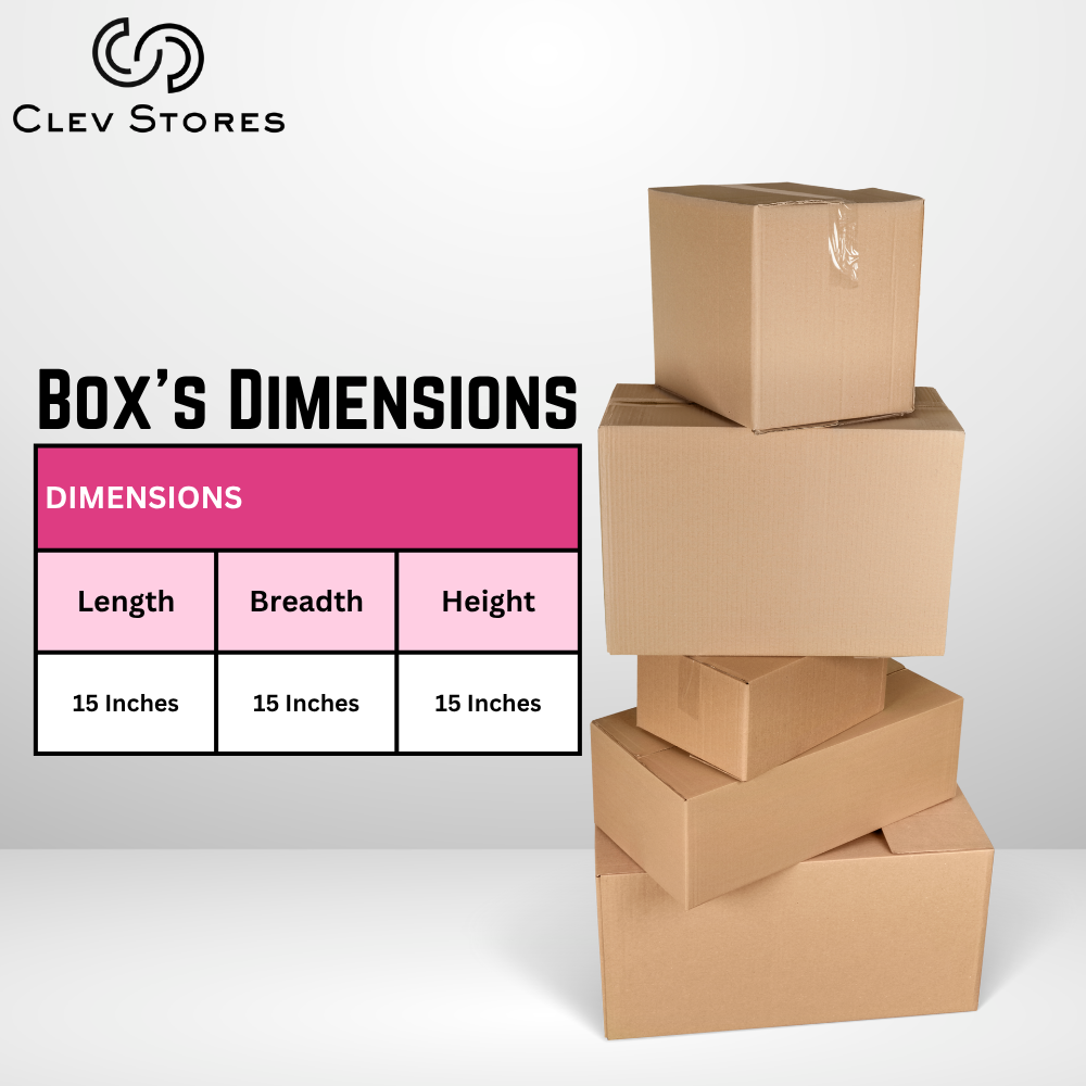 3 Ply Corrugated Box (15 x 15 x 15) Inches